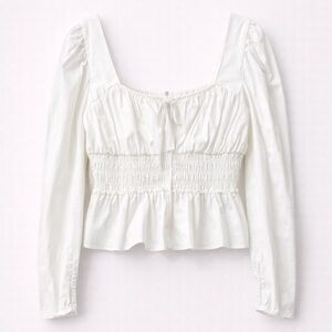 WAYF white blouse via ShopBop